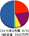 豊田電工 貸借対照表 2010年4月期