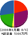 丸雄土建 貸借対照表 2008年6月期