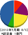 昭和鐵工 貸借対照表 2012年5月期
