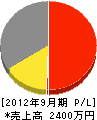 沢田設備 損益計算書 2012年9月期