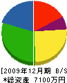 三田設備工業 貸借対照表 2009年12月期