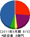 ケイ・アイ・エス 貸借対照表 2011年8月期