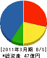 長野三菱電機機器販売 貸借対照表 2011年3月期