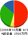 山崎電気工事 貸借対照表 2008年10月期