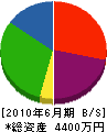 日燃商事 貸借対照表 2010年6月期