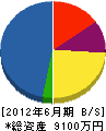 吉田テック 貸借対照表 2012年6月期