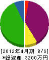 松元組 貸借対照表 2012年4月期