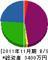 サンリツ電機 貸借対照表 2011年11月期