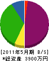松村工芸 貸借対照表 2011年5月期