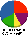東栄電業 貸借対照表 2010年10月期