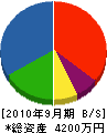 栃木建工 貸借対照表 2010年9月期