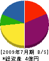 斎藤電気工事 貸借対照表 2009年7月期