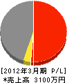 西日本綜合建設 損益計算書 2012年3月期