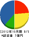 庄司工業 貸借対照表 2012年10月期