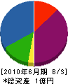 山崎建設 貸借対照表 2010年6月期