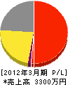 森井サービス 損益計算書 2012年3月期