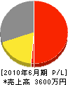 椎野水心園 損益計算書 2010年6月期