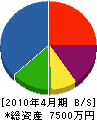 伊予設備 貸借対照表 2010年4月期