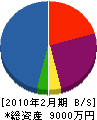 アクアテクノ 貸借対照表 2010年2月期 アクアテクノ 貸借対照表 2010年2月期