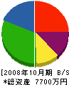 正工務店 貸借対照表 2008年10月期