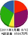 豊和電設 貸借対照表 2011年3月期