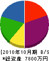 豊田工産 貸借対照表 2010年10月期