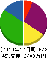 三郷電設 貸借対照表 2010年12月期
