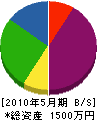 サハラ電工舎 貸借対照表 2010年5月期