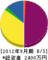アビタシオン・オノ 貸借対照表 2012年9月期