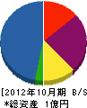 小林電機商会 貸借対照表 2012年10月期