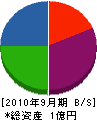 平沼電設 貸借対照表 2010年9月期