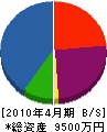 竹野井工業 貸借対照表 2010年4月期