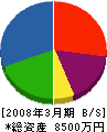 菅野電設 貸借対照表 2008年3月期