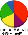 畑佐興業 貸借対照表 2012年9月期