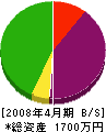 藤田建設 貸借対照表 2008年4月期