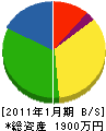 ヤマグチ 貸借対照表 2011年1月期