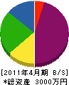 光彩社 貸借対照表 2011年4月期