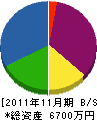 井野上正樹園 貸借対照表 2011年11月期