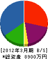 藤本工業 貸借対照表 2012年3月期