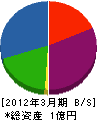竹村栄建 貸借対照表 2012年3月期