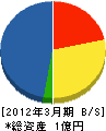 琉球設備メンテナンス 貸借対照表 2012年3月期