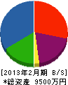 島崎建具工業 貸借対照表 2013年2月期