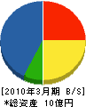 田中組 貸借対照表 2010年3月期
