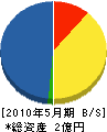 佐藤電気工事 貸借対照表 2010年5月期