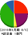石川土木 貸借対照表 2010年6月期