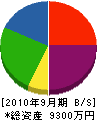 遠藤土木 貸借対照表 2010年9月期