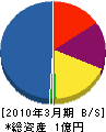 堤土建 貸借対照表 2010年3月期 堤土建 貸借対照表 2010年3月期