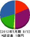 武蔵野電設 貸借対照表 2012年5月期