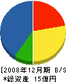 中島建設 貸借対照表 2008年12月期