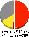 宮崎水道 損益計算書 2009年10月期